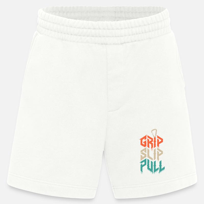 Grip Slip Pull Climbing Grunge - Short bio épais fabriqué en UE - OFF WHITE