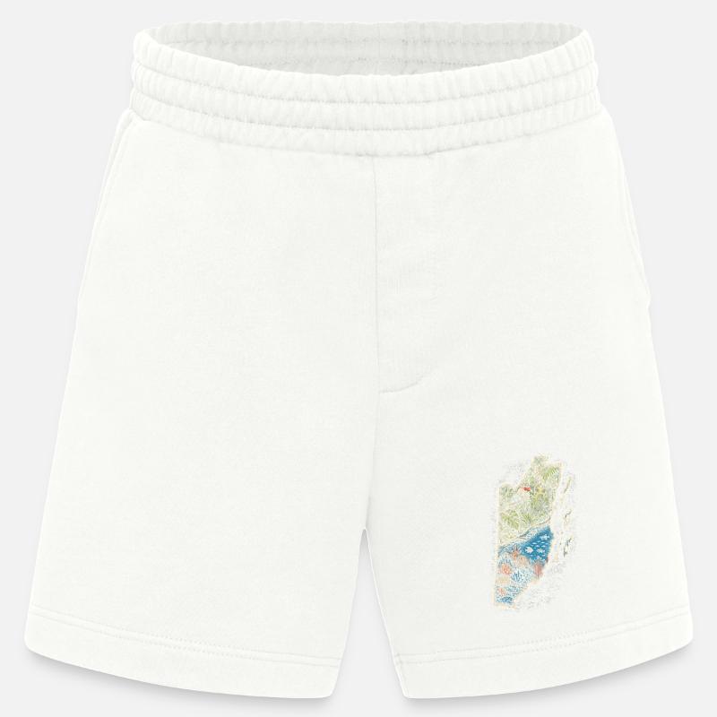 Belize Belizean Root - Heavyweight Shorts - made by SPREAD  - OFF WHITE