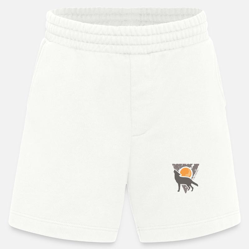 Wolf Vollmond - Heavyweight Shorts - made by SPREAD  - OFF WHITE