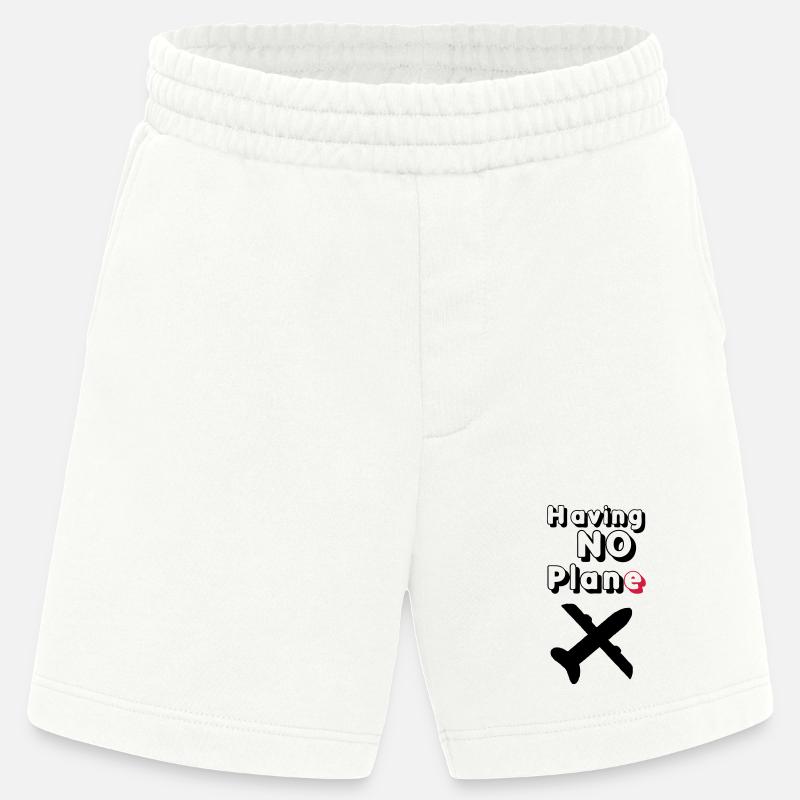 Having no Plane Geschenk - Heavyweight Shorts - made by SPREAD  - OFF WHITE