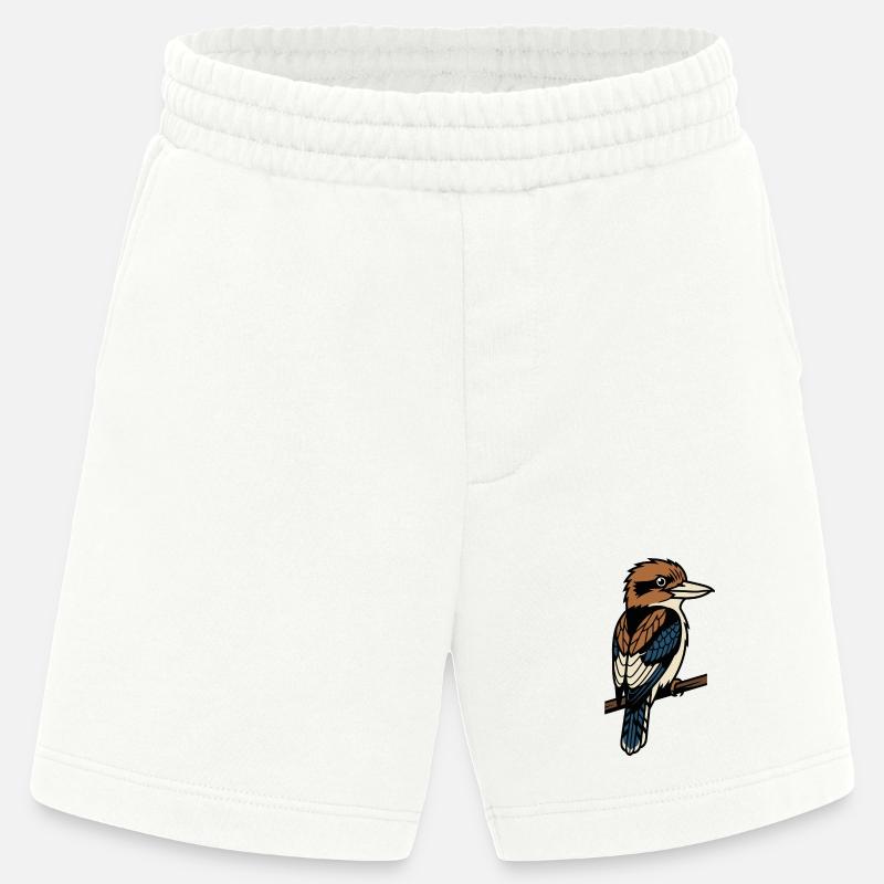 Kookaburra-Vogel - Heavyweight Shorts - made by SPREAD  - OFF WHITE