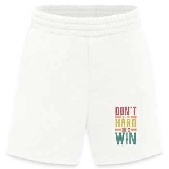 Lass die harten Tage nicht gewinnen - Heavyweight Shorts - made by SPREAD  - OFF WHITE - Vorne
