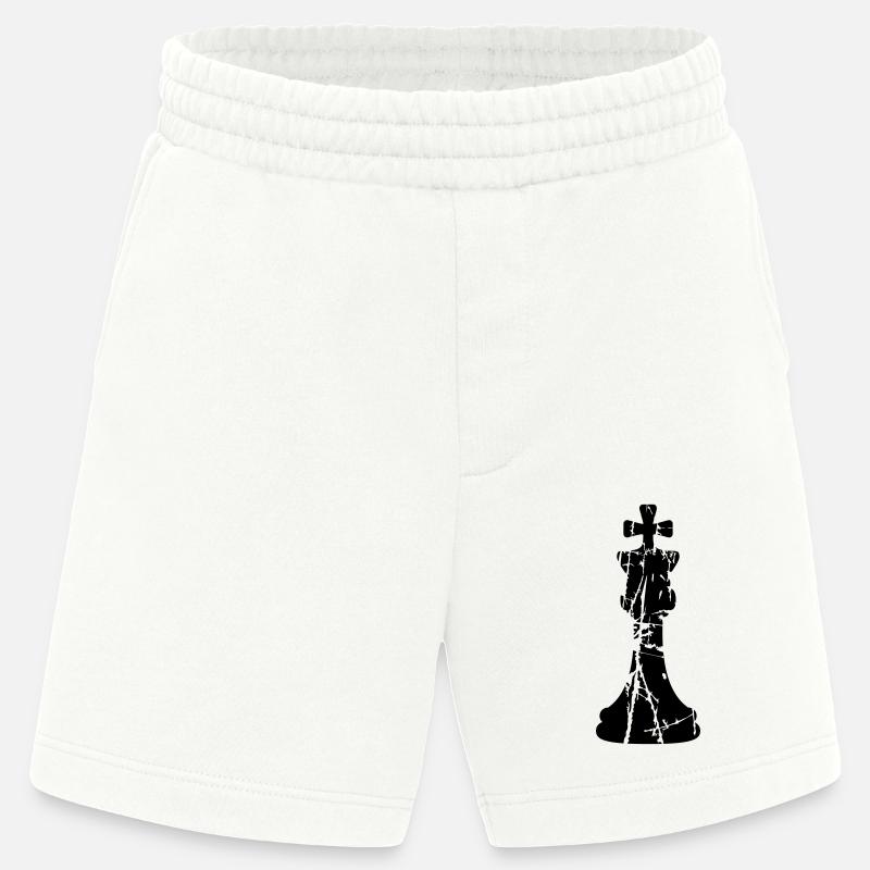 Kratzer Risse Schach - Heavyweight Shorts - made by SPREAD  - OFF WHITE
