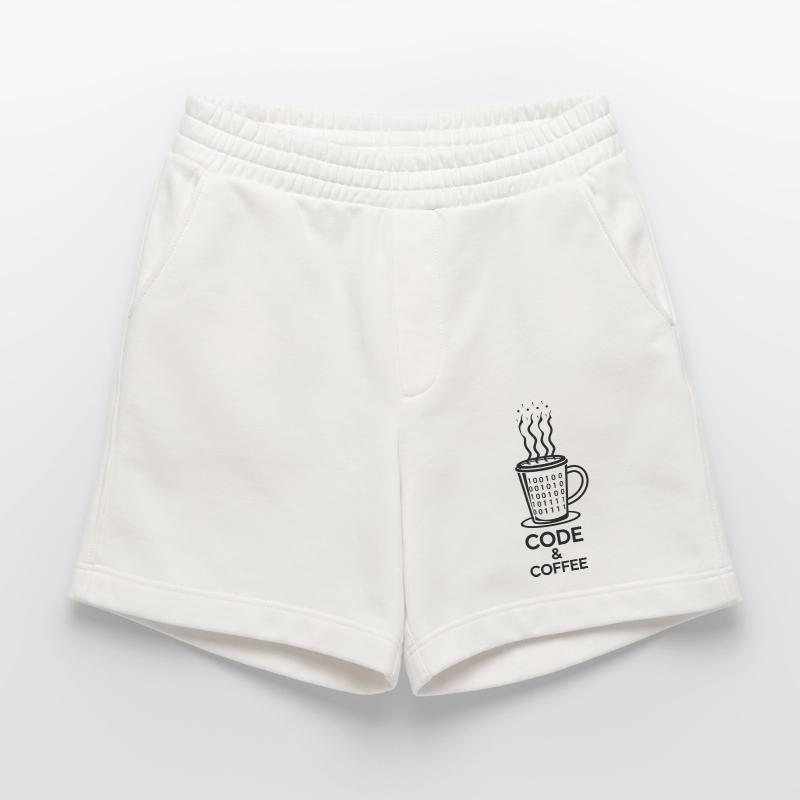 Code & Coffee – Perfektes Duo Heavyweight Shorts - made by SPREAD 