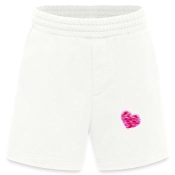 ICH LIEBE DICH. ICH LIEBE DICH. LIEBE. LIEBE. HERZ. - Heavyweight Shorts - made by SPREAD  - OFF WHITE - Vorne