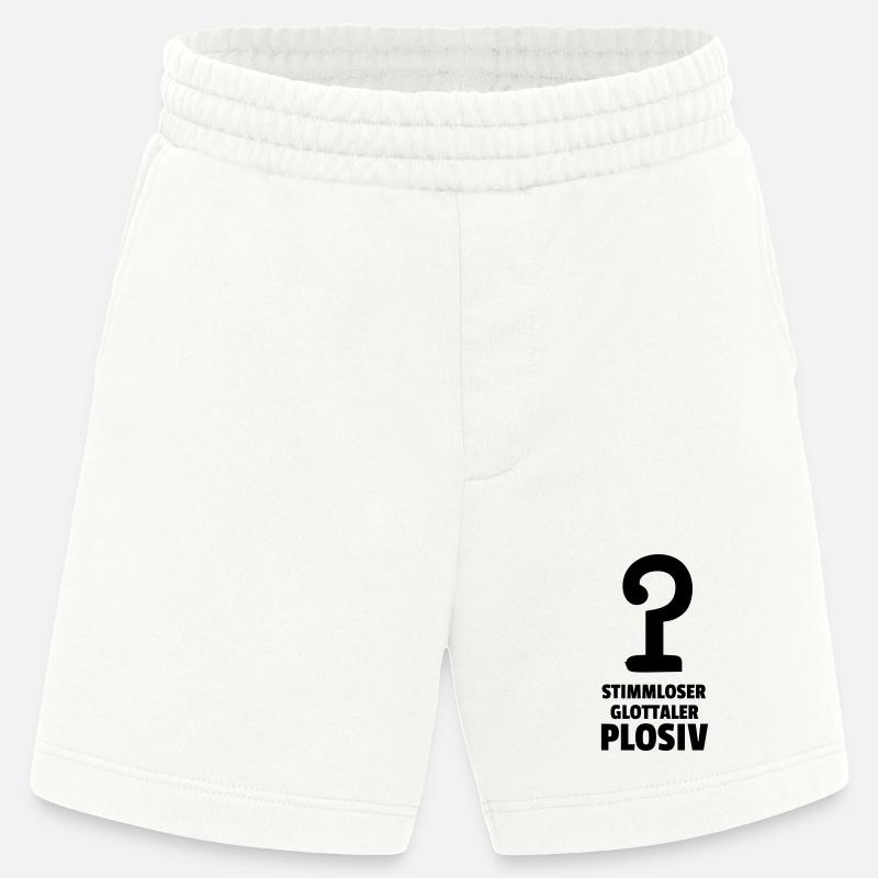 stimmloser glottaler Plosiv - Heavyweight Shorts - made by SPREAD - OFF WHITE