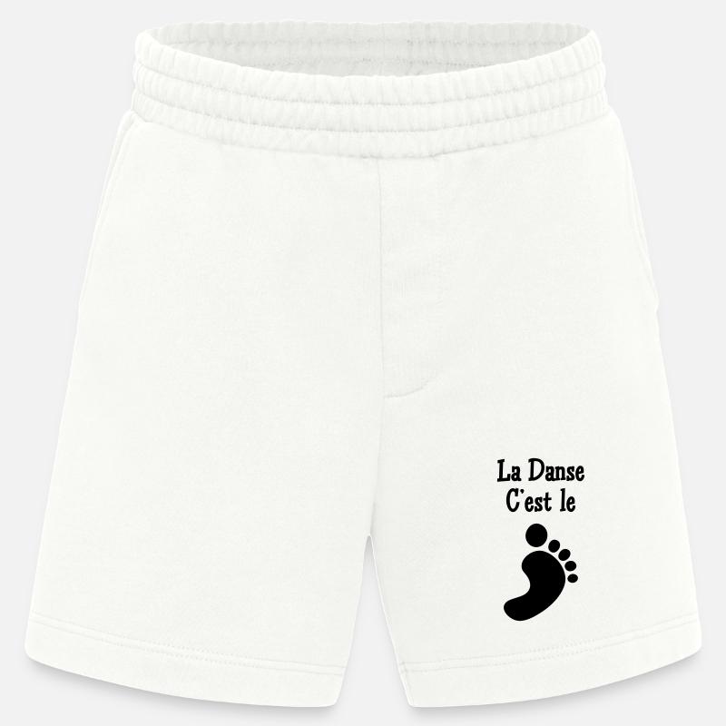 La danse c’est le pied - Short bio épais fabriqué en UE - OFF WHITE