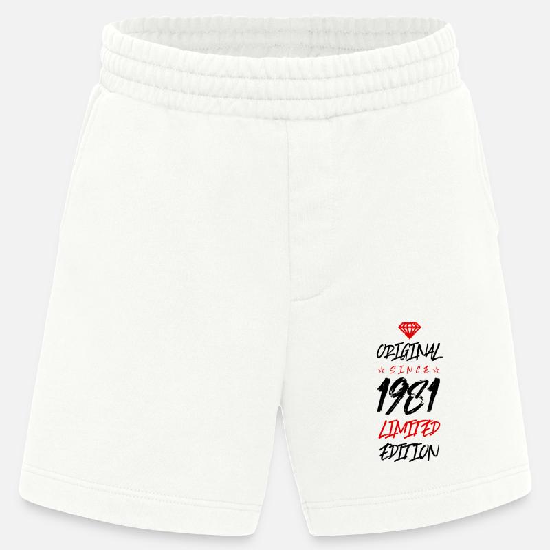 1981 Édition limitée - Short bio épais fabriqué en UE - OFF WHITE