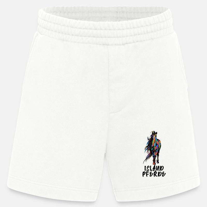 Cool Isländer Pferde Statement Islandpferde - Heavyweight Shorts - made by SPREAD  - OFF WHITE