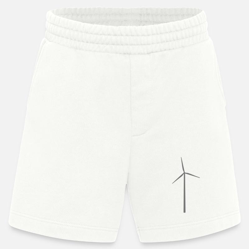 Windmill Windmill Wind Turbine - Heavyweight Shorts - made by SPREAD  - OFF WHITE