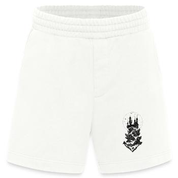 Schloss Dracula - schwarz - Heavyweight Shorts - made by SPREAD  - OFF WHITE - Vorne