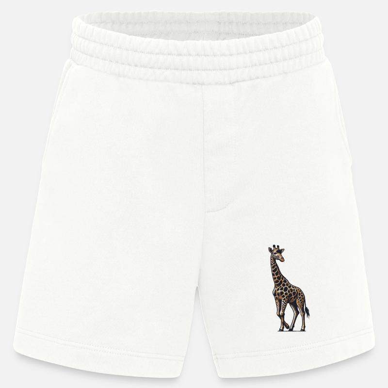Giraffe - Heavyweight Shorts - made by SPREAD  - OFF WHITE