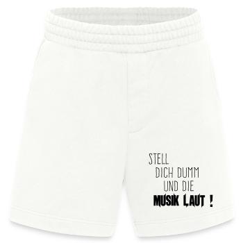 Dich Dumm Musik Laut - Heavyweight Shorts - made by SPREAD  - OFF WHITE - Vorne