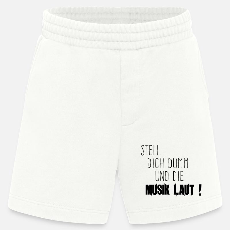 Dich Dumm Musik Laut - Heavyweight Shorts - made by SPREAD  - OFF WHITE
