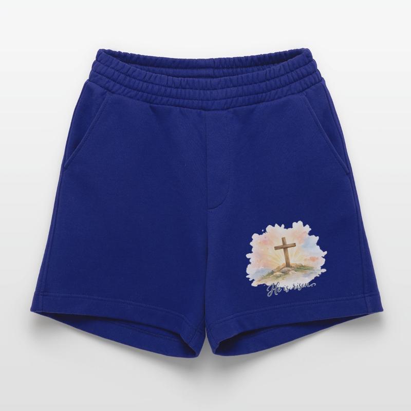 Resurrection He is Risen Easter Jesus Heavyweight Shorts - made by SPREAD 