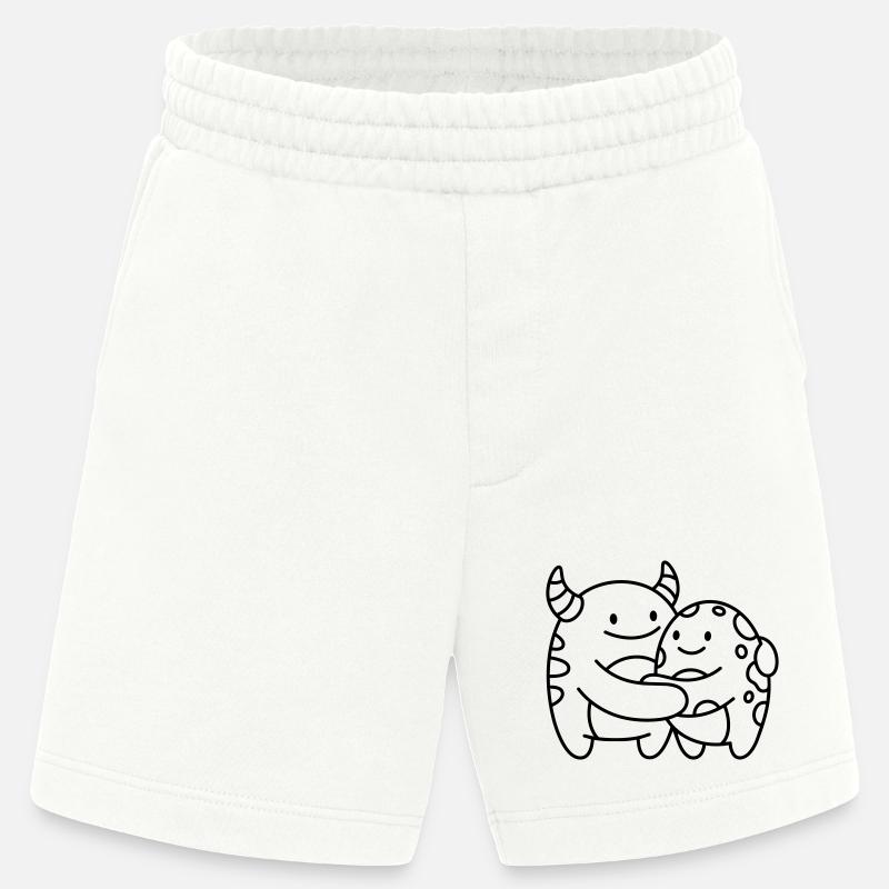 Monsters - Heavyweight Shorts - made by SPREAD - OFF WHITE