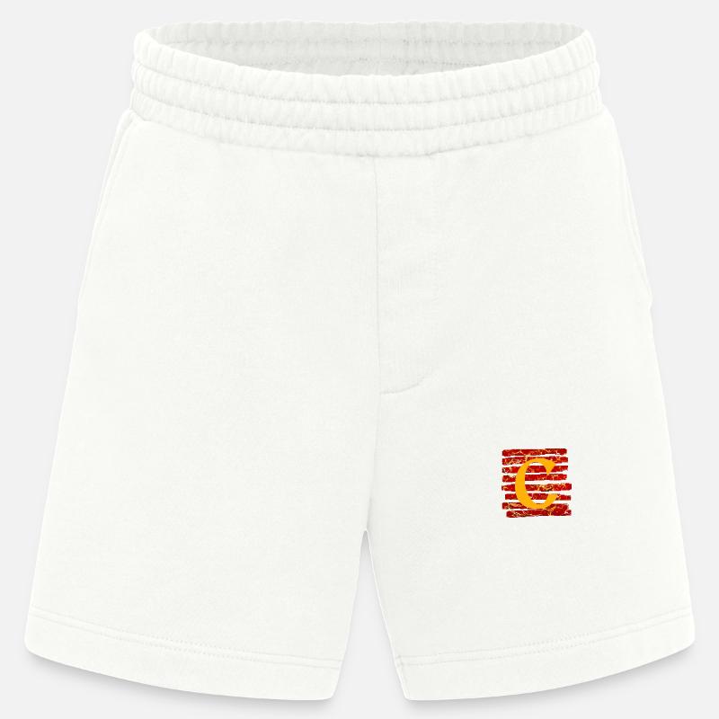bande e 232 c - Short bio épais fabriqué en UE - OFF WHITE