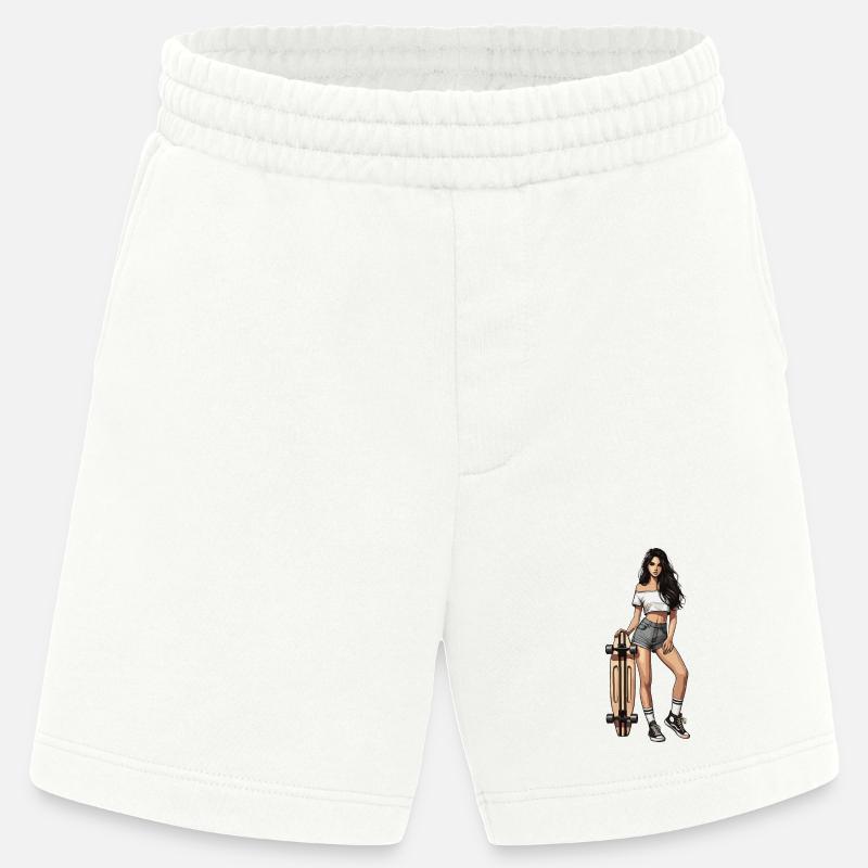 Longboard - Short bio épais fabriqué en UE - OFF WHITE