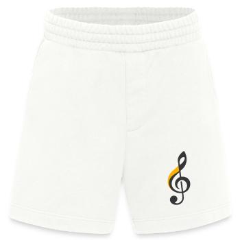 Symbol des Violinschlüssels - Heavyweight Shorts - made by SPREAD  - OFF WHITE - Vorne