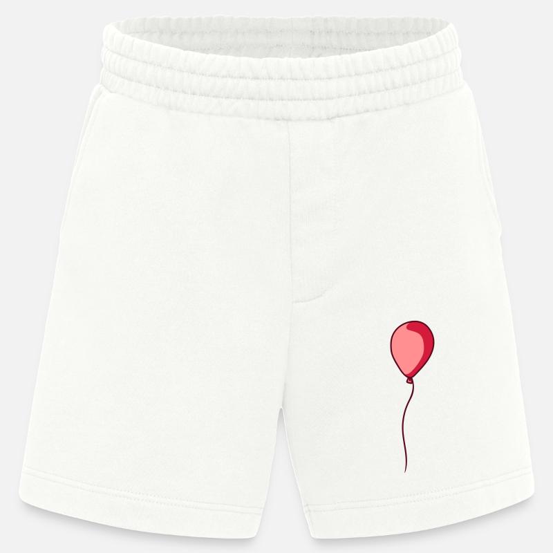 Glaenzender schwebender Luftballon - Heavyweight Shorts - made by SPREAD  - OFF WHITE