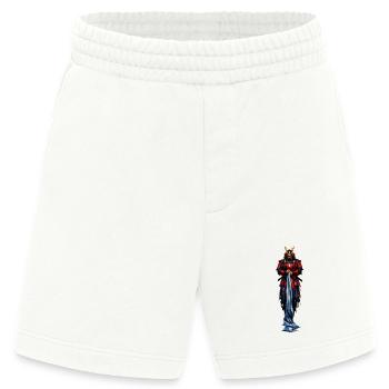 Roter Krieger Samurai Mantel - Heavyweight Shorts - made by SPREAD  - OFF WHITE - Vorne