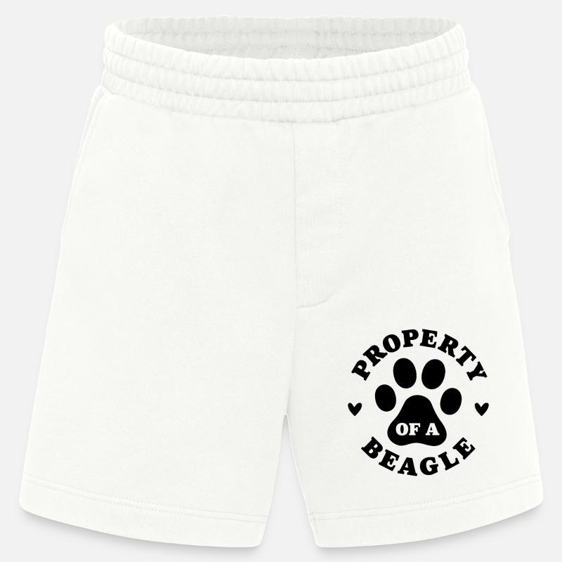 Eigentum eines Beagle - Heavyweight Shorts - made by SPREAD  - OFF WHITE