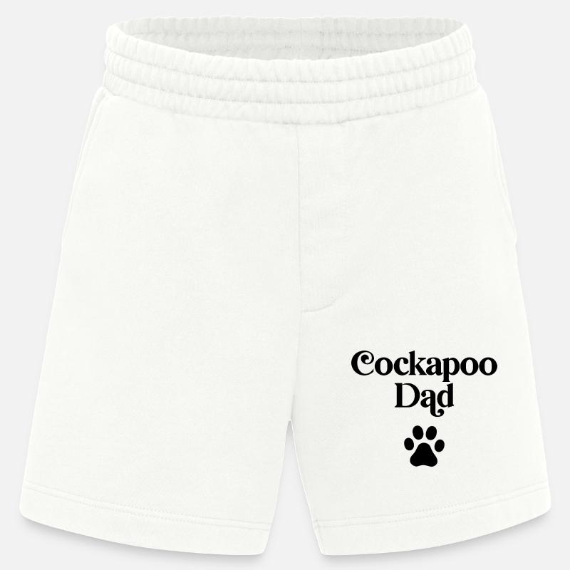 Cockapoo Dad - Heavyweight Shorts - made by SPREAD  - OFF WHITE