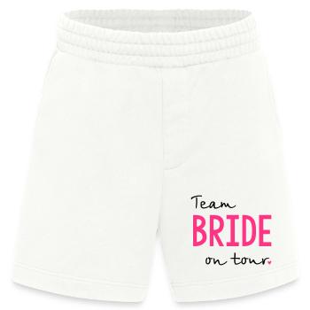 Team Bride on Tour Junggesellinnenabschied - Heavyweight Shorts - made by SPREAD  - OFF WHITE - Vorne