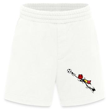 Flying Red Devil Held Keeper - Heavyweight Shorts - made by SPREAD  - OFF WHITE - Vorne