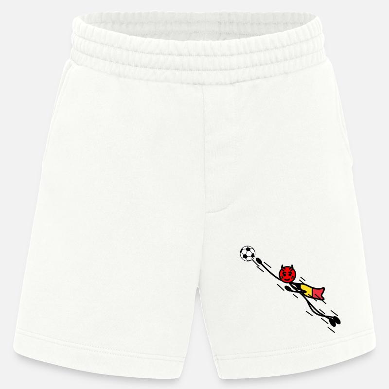 Flying Red Devil Held Keeper - Heavyweight Shorts - made by SPREAD  - OFF WHITE
