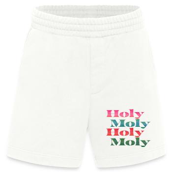 Holy Moly Schriftzug - Heavyweight Shorts - made by SPREAD  - OFF WHITE - Vorne