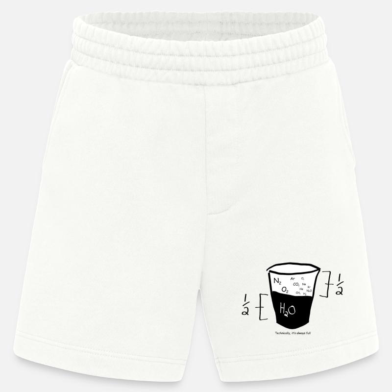 Graphique Nerd Math - Short bio épais fabriqué en UE - OFF WHITE