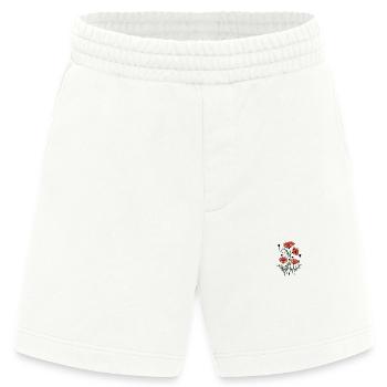 Matisse Inspired Poppies - Heavyweight Shorts - made by SPREAD  - OFF WHITE - Front