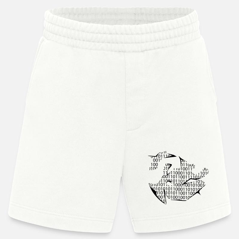 code binaire - Short bio épais fabriqué en UE - OFF WHITE