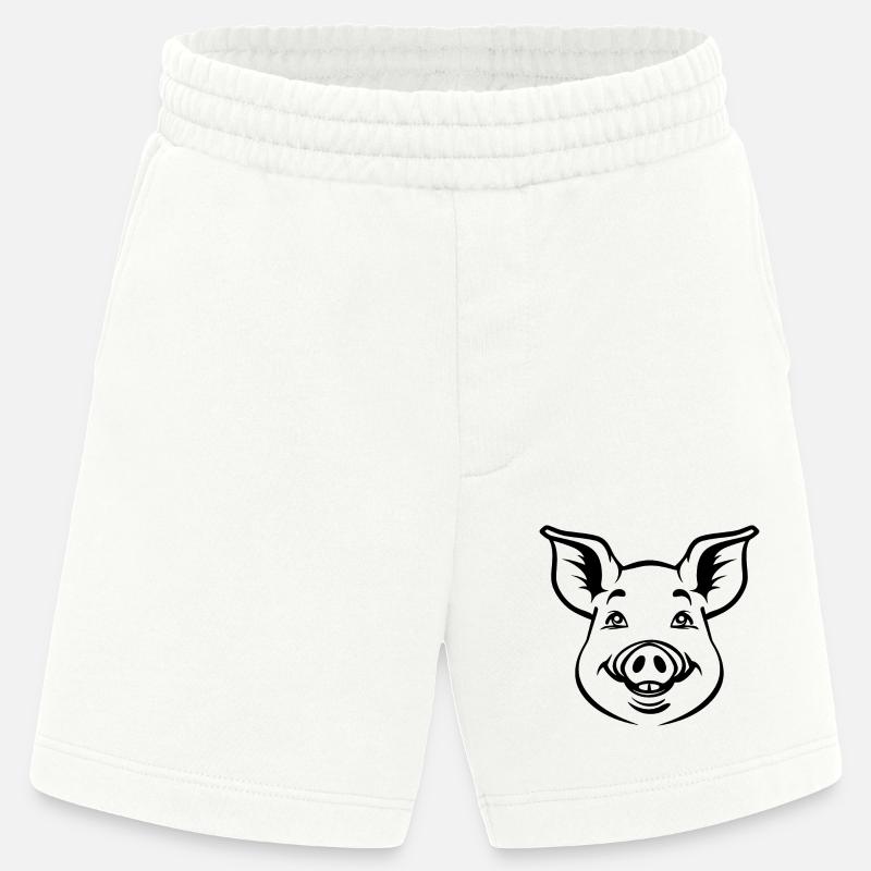 Pig Piggy - Heavyweight Shorts - made by SPREAD  - OFF WHITE
