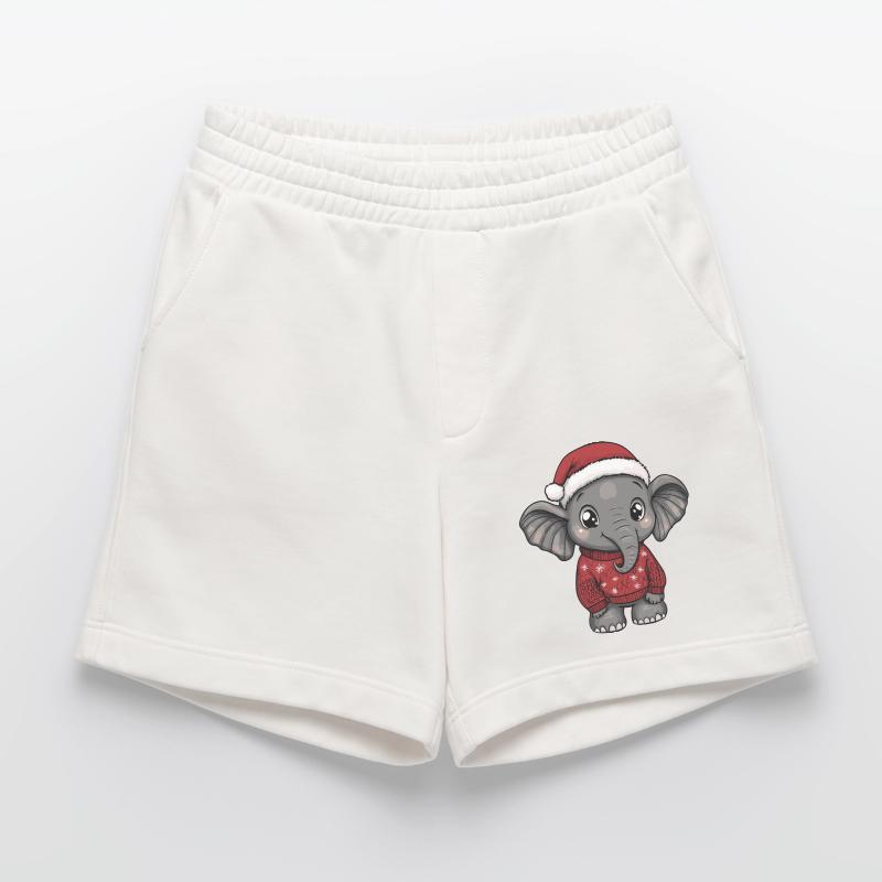 Bande dessinée de Noël éléphant Short bio épais fabriqué en UE