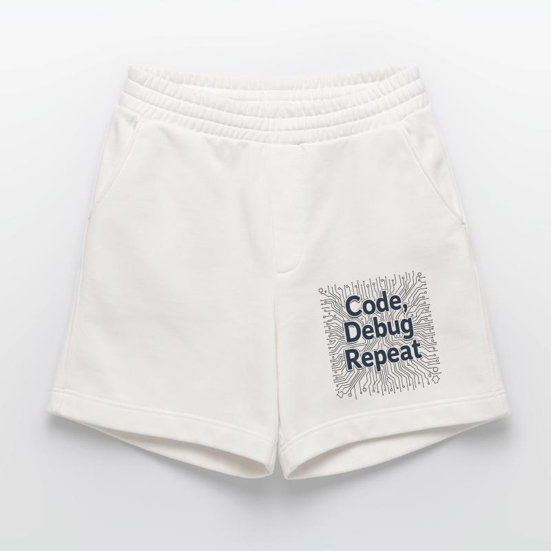 Code Debug Repeat - Software Engineer Heavyweight Shorts - made by SPREAD 