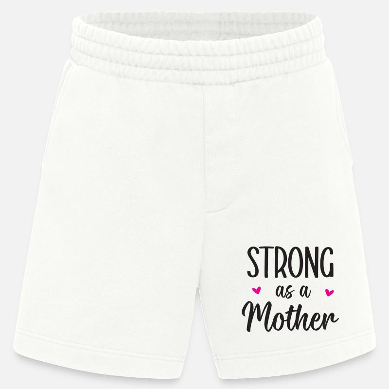 Stark wie eine Mutter - Heavyweight Shorts - made by SPREAD  - OFF WHITE