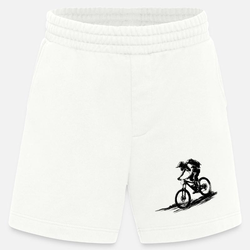 VTT Silhouette Downhill Minimal - Short bio épais fabriqué en UE - OFF WHITE