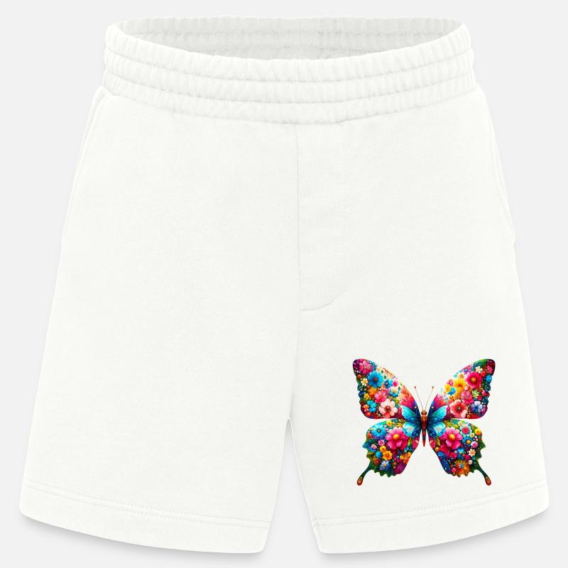 Papillon - Short bio épais fabriqué en UE - OFF WHITE