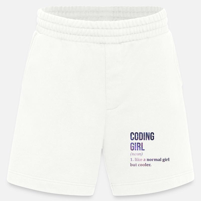 Codierung Codierung Codierung - Heavyweight Shorts - made by SPREAD  - OFF WHITE