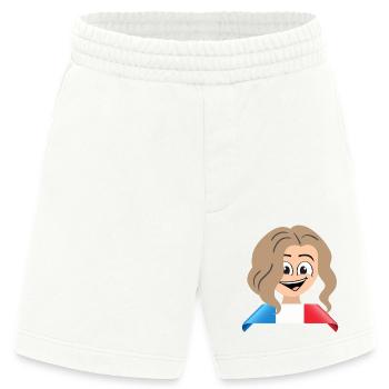 a French woman - Heavyweight Shorts - made by SPREAD  - OFF WHITE - Front