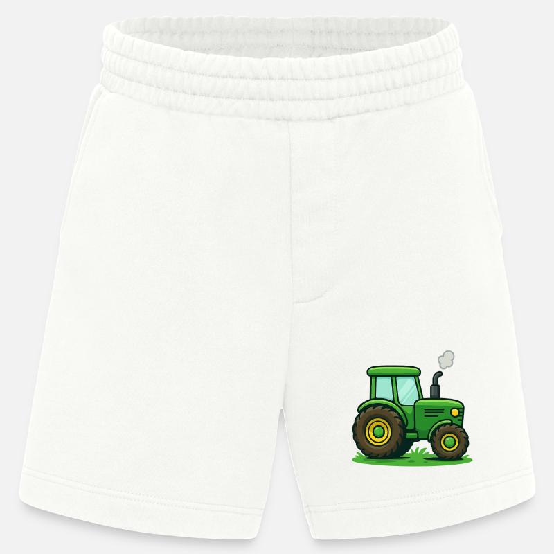 Traktor Kinder Geschenkidee - Heavyweight Shorts - made by SPREAD  - OFF WHITE