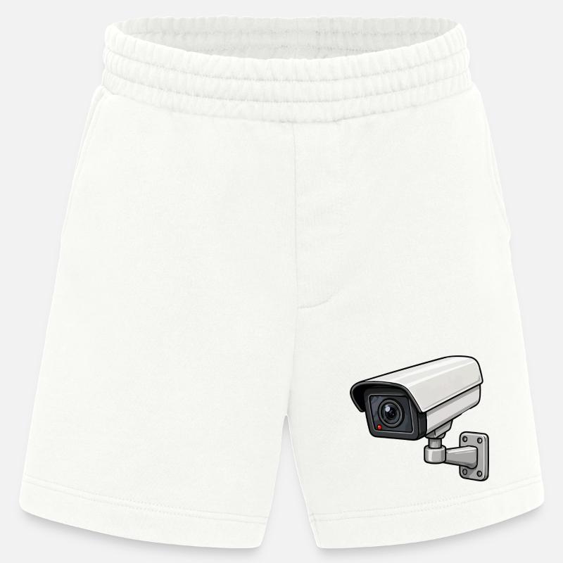 Illustration de caméra de sécurité - Short bio épais fabriqué en UE - OFF WHITE