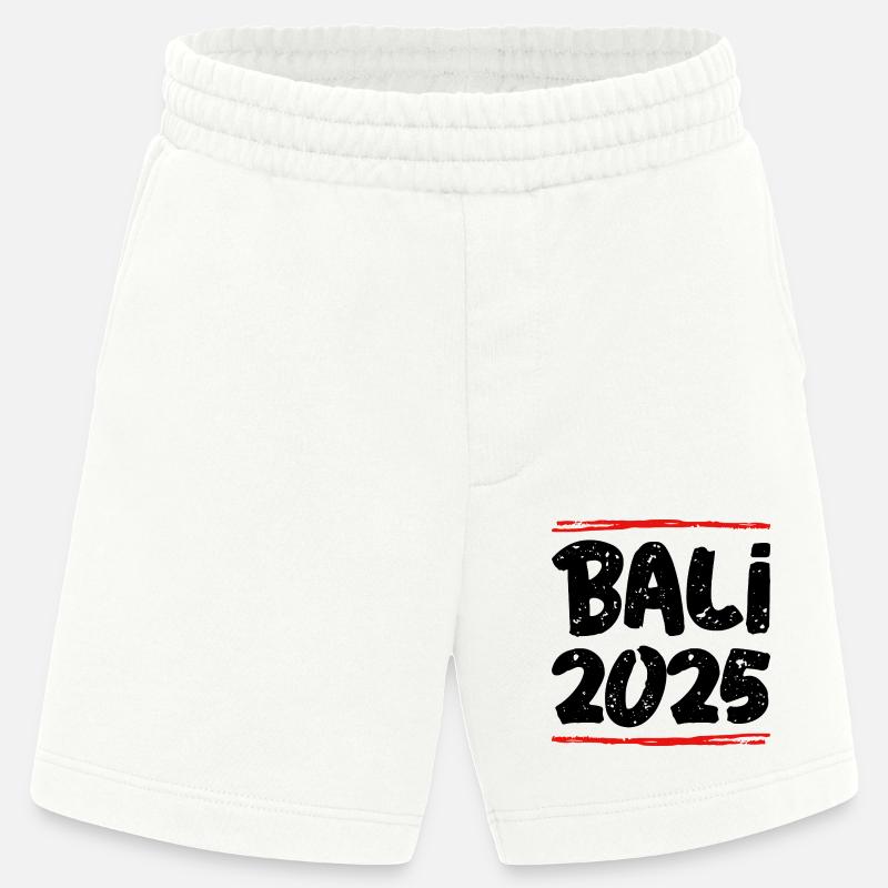 Bali 2025 Spruch - Heavyweight Shorts - made by SPREAD  - OFF WHITE