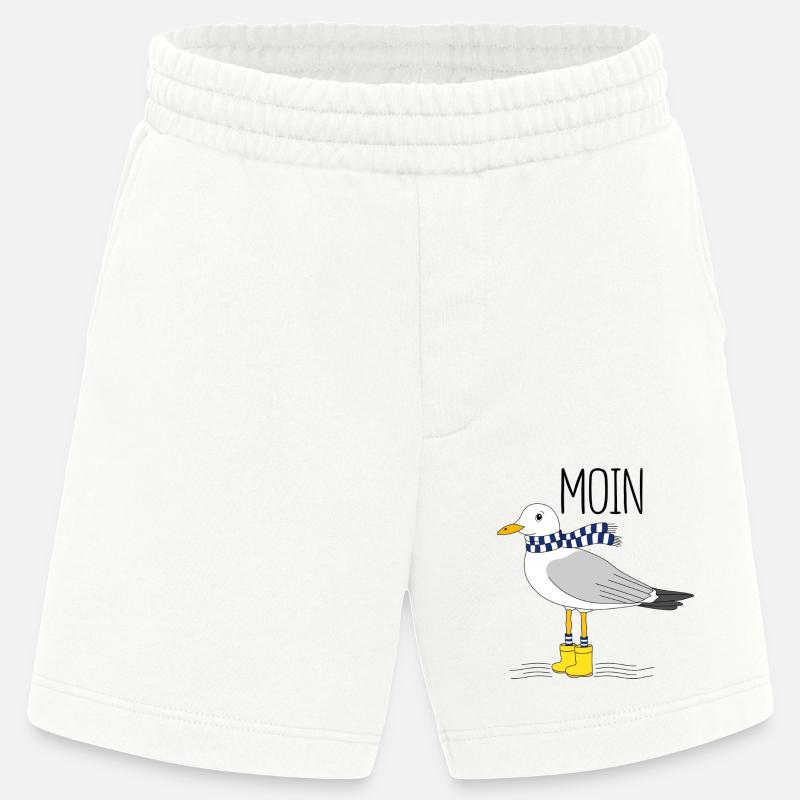 Möwe und das meer - Heavyweight Shorts - made by SPREAD  - OFF WHITE