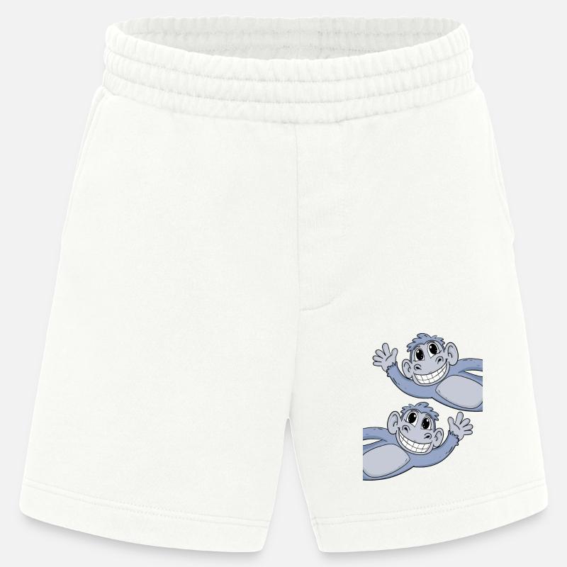 Monkey Monkeys - Heavyweight Shorts - made by SPREAD  - OFF WHITE