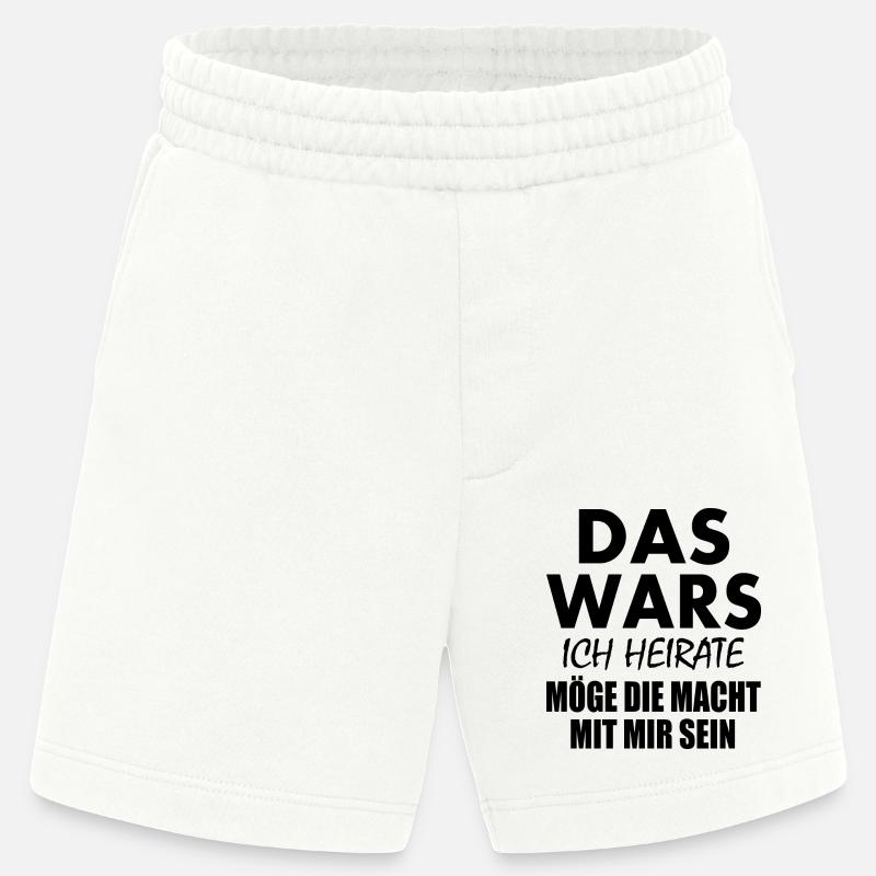 Das wars ich heirate - Heavyweight Shorts - made by SPREAD  - OFF WHITE