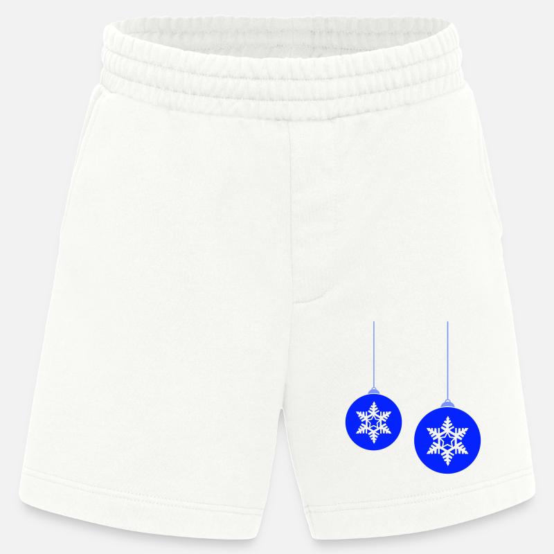 Weihnachtskugeln Stern - Heavyweight Shorts - made by SPREAD  - OFF WHITE