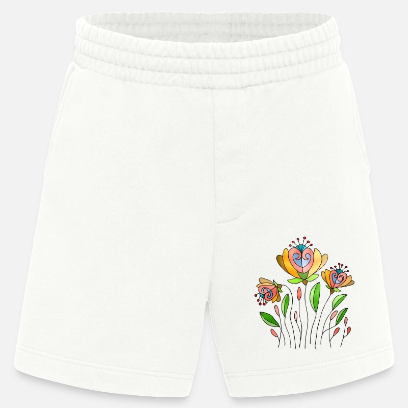 Fleur - Short bio épais fabriqué en UE - OFF WHITE